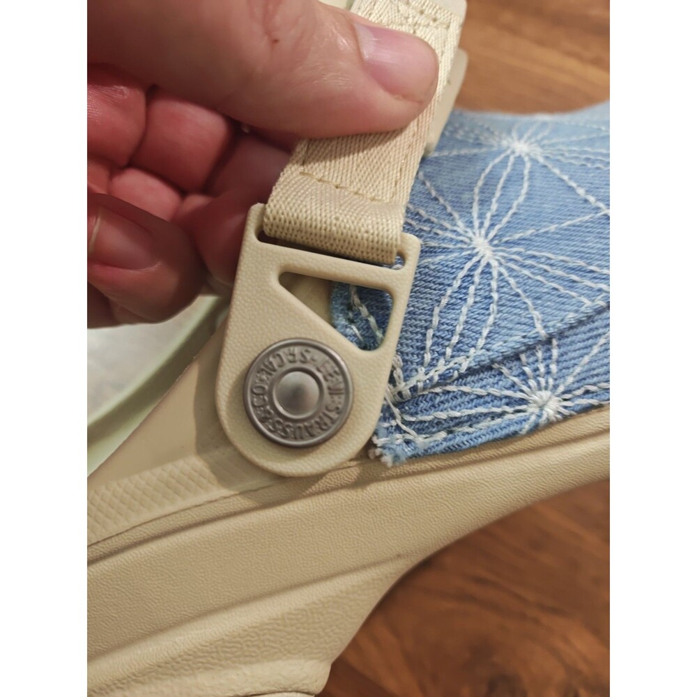 Crocs X Levis All-Terrain Clogs Light Wash Denim Men's 8 - Women's 10 Unisex - Picture 4 of 10